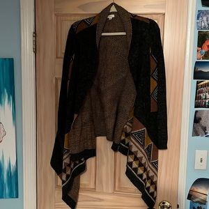 Knit Aztec Cardigan Sweater